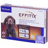 EFFITIX spot-on soluz 4 pipette 2,20 ml 134 mg + 1.200 cani da 10 a 20 Kg pz Pipette monodose