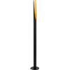 Eglo piantana Barbotto, piantana con uno punto luce, lampada a torcia di | acciaio, nero, oro, attacco GU10, interruttore a pedale incl