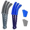 Vicloon Pulisci Persiane, 2pcs Spazzole Per Persiane Con Panno in Microfibra con 4Pcs Ricariche e 1Ocs Pulizia Termosifoni Per La Pulizia, Automotive Condizionatore Pulita