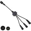 Dekofun Connettore Luci Natale, 1-a-3 2 Pin Sdoppiatore Luci di Natale | IP65 Impermeabile Connettori Luci Natale, Splitter Luci Natale per Esterno e Interno Luce Stringa Catena Luminosa