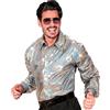 Camicia olografica argento anni '70