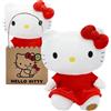 Joy Toy - Hello Kitty vestito rosso peluche eco 24 cm
