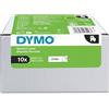 DYMO D1 etichette originali | 9 mm x 7 mm | stampa nera su bianco | etichette autoadesive per etichettatrice LabelManager | 10 pezzi