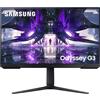 Samsung Monitor Gaming Odyssey G3 (S27AG322), Flat, 27, 1920x1080 (Full HD), VA, 165 Hz, 1 ms, FreeSync Premium, HDMI, Display Port, Ingresso Audio, HAS, Pivot, Flicker Free, Eye Saver Mode