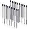 OFFCUP Ricariche per Penna a Sfera, 20Pcs Ricariche per Penna Gel, Set di Ricariche per Penne Parker, Ricariche Inchiostro per Penne a Sfera, Penna a Sfera Refill Compatibili con Montblanc, Nero