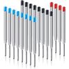 OFFCUP Ricariche per Penna a Sfera, 20Pcs Ricariche per Penna Gel, Set di Ricariche per Penne Parker, Ricariche Inchiostro per Penne a Sfera, Penna a Sfera Refill Compatibili con Montblanc, 3 Colore