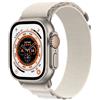 Apple Watch Ultra (2022) GPS + Cellular 49 mm - Titanio Titanio naturale - Alpine loop Bianco - refurbished