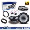 Alpine S2-S65 Casse Altoparlanti posteriori Coassiali 165mm 240W per VW GOLF IV