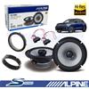 Alpine S2-S65 Casse Altoparlanti posterior Coassiali 165mm 240W per VW GOLF VI 6