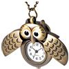 VALICLUD orologio da tasca creativo orologio a moschettone portachiavi gufo orologio lunare orologi pendenti collana di gufi orologio da tasca decorativo orologio da tasca d'epoca