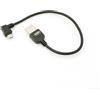 System-S Cavo Micro USB 2.0 con spina angolata a 90 gradi (sinistra/maschio) cavo dati e cavo di ricarica 20 cm
