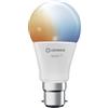 LEDVANCE Lampada LED intelligente con tecnologia WiFi, base B22d, dimmerabile, colore della luce modificabile (2700-6500K), sostituisce le lampade a incandescenza da 60 W, SMART+ WiFi Classic Tunable White, confezione da 3 pz