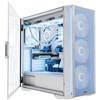 MODECOM Horizon ARGB Flow White, case per PC E-ATX, 4 ventole ARGB, controller, pannello frontale a rete, finestra laterale in vetro, filtro antipolvere