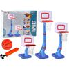 Lean Toys Pompa per palla regolabile da basket, 138 cm, blu