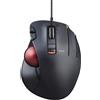 Merkloos Mouse trackball cablato - Sensore ottico - 750/1500 DPI - Rosso - Per Windows e macOS