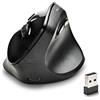 Merkloos Mouse verticale - Wireless 2,4 GHz - Tasti silenziosi - Nero