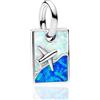 Amuefer 925 Argento Puro Charms Estate Viaggio Marittimo Perla Pendente, Balene E Delfini Pendente, Braccialetto Femminile Charms Perla Collana Pendente Regalo Di Viaggio Per La Famiglia Agli Amici