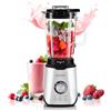 ZEEGMA Grand Frullatore da Tavolo Multifunzione 1600 W | Brocca 1,7 L, Programmi Automatici, Velocità Regolabile, 6 Lame in Acciaio Inox