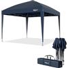 Zelsius Gazebo pieghevole 3 x 3 m, blu, gazebo pieghevole pop-up 3 x 3, UV30, tenda da giardino pieghevole, tenda pieghevole per feste con borsa, riparo per giardino, protezione solare, gazebo da