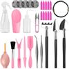 Generic Set di 30 strumenti per piante grasse, kit per rinvaso, strumenti per piante grasse, strumenti per piante da interno, kit di strumenti per piante grasse, strumenti per piante d'appartamento, kit per