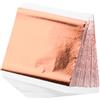Apausvcm 100 fogli di foglie di rame, imitazione foglia oro rosa, pittura acrilica, foglia oro rosa per fai da te, pellicola oro rosa per unghie, doratura, artigianato, progetti artistici, pittura