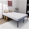 UISEBRT Telaio letto 140 x 200 cm, in metallo, letto a piattaforma, letto matrimoniale con altezza 37,5 cm, spazio sotto il letto, portata massima 270 kg