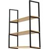 uofgcru Scaffale portabottiglie da soffitto da vino Mensole sospese montate a soffitto Portabottiglie da cucina, Scaffalature decorative da pa, mensole da Parete(120×30×110cm)