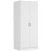 AVANTI TRENDSTORE - Casarile - Scarpiera/Mobile multiuso | scarpiera/Mobile multiuso,legno laminato bianco,2 ante ,5 ripiani, LAP ca.69,2x170,4x34,6cm