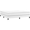 vidaXL Struttura Letto a Rete a Molle Bianco 160x200 cm in Similpelle