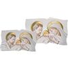 Ingrosso e Risparmio Bomboniera Battesimo 1 pz Quadretto Sacro in Legno con Sacra Famiglia in tonalità Oro Matrimonio Comunione Cresima Made in Italy Icona Inciso (Misura 2 - Gold)