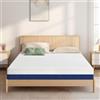 AuraCraft Materasso 140x200, altezza 20cm, materasso in schiuma fredda con memory foam al gel, durezza H3 e H4, ergonomico, traspirante, arrotolato, con rivestimento sfoderabile
