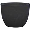 Siena Garden Bristol - Vaso per Piante, Colore: Nero Granito