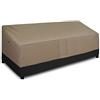 Easy-Going Copridivano impermeabile da esterno, resistente, per divano da patio a 4 posti, copertura per mobili da esterno con presa d'aria (264 x 81 x 83 cm, cammello/marrone scuro