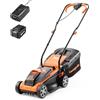 LawnMaster CLM2432K - Tosaerba a batteria 24 V, 32 cm, larghezza di taglio 150 m², altezza di taglio 25-65 mm, batteria da 4,0 Ah + caricatore