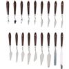 ERYUE Set di Raschietti Multi-misura per Effetti Pittura (18pcs) | Manico liscio e resistente, efficace per colori ad olio, lame di varie dimensioni