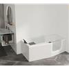 Novellini Iris Hydro PLus Vasca con Sportello Idromassaggio 170x70/80 con Pannelli in 5 Colori - Versione : Sinistra - RUBINETTERIA: SENZA RUBINETTERIA - Colori Pannelli : Bianco Lucido