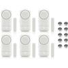 Shackcom 6pcs Allarme per Porte e Finestre 120dB Wireless Magnetico Allarme Antifurto Sistema Sensori di Sicurezza Domestica con Batteria per i Negozi di Home Office