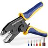 Haisstronica pinza crimpatrice per puntalini 0,25-10 mm² (AWG 24-8), pinza per puntalini, utensile di crimpatura per fili, pinza crimpatrice, pinza di pressatura
