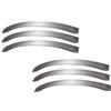 MARGUERASW 6 Pezzi maniglie per mobili da cucina maniglie cucina 192mm-Maniglie per Mobili Acciaio Inox Maniglie Cassetti Argento maniglie cucina acciaio satinato