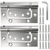 TOOINKCV 2 Pz Cerniere a filo in acciaio inox, 4 Pollici, Argento | Cerniera a battente con cuscinetti a sfera, per cancelli, finestre, armadi, cassetti, porte interne ed esterne, con viti