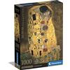 Clementoni Museum Collection - Puzzle 1000 Pezzi per Adulti e Ragazzi, Il Bacio di Klimt, Idea Regalo, Compact Box, Made in Italy, 50x70 cm, Poster Incluso, 39790