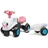 Falk - Portatore Rainbow Farm con rimorchio - da 12 Mesi - Made in France - 2 Stili di Personalizzazione - Targa Personalizzabile - 206B