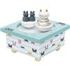 Trousselier S95011 Carillon con Figurine Magnetiche - Dancing Music Box, 31 x 10,5 x 13 cm, Multicolore (Gatto e Topo )