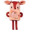 Lilliputiens Libro educativo doudou, Stella il Cerbiatto Mago, Giocattolo di risveglio sensoriale 2in1 per neonati dai 6 mesi con attività e fosforescenza, Regalo ottimo per la buonanotte, 83420