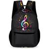 WECECE Zaino Con Music Note Print, Borsa Per La Scuola Per Ragazze, Zainetti Con Ragazzi, Zaini Da Viaggio Alla Moda,Sacchetto Di Scuola Per Ragazze
