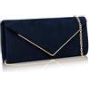 Larcenciel Pochette Donna, Glitterata Borsa da Sera Borsa a Tracolla con Catena Staccabile, Borsa alla Moda, Borsa a Catena, Elegante Borsa a Busta per Ballo di Fine Anno, Matrimonio