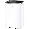 Electrolux, Climatizzatore Portatile, ChillFlex Pro 10 A+ HP, EXP26U538HW, 10.335 BTU, Classe A+/A++, Riscaldamento Pompa di Calore, Silent 65db(A), Gas R290, Self Evaporative System, Bianco, 10K BTU