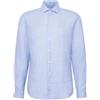 Seidensticker Regular Fit Langarm Leinenhemd Camicia da Lavoro, Blu, 48 Tall Uomo