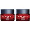 L'Oreal Paris L'Oréal Paris Crema Viso Giorno Revitalift Laser, Azione Antirughe e Anti-Età, Per Pelle più Soda e Tonica, Con Acido Ialuronico, Vitamina C e Pro-Retinolo, 50 ml (Confezione da 2)