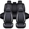 ZHISHIGUO Copri Sedili Auto Per MG MG3 Full Hybrid 2024 2025 2026, Pelle Set Completo Impermeabile Auto Accessori Interno, Set Copri-Sedile Anteriori Posteriori(White)